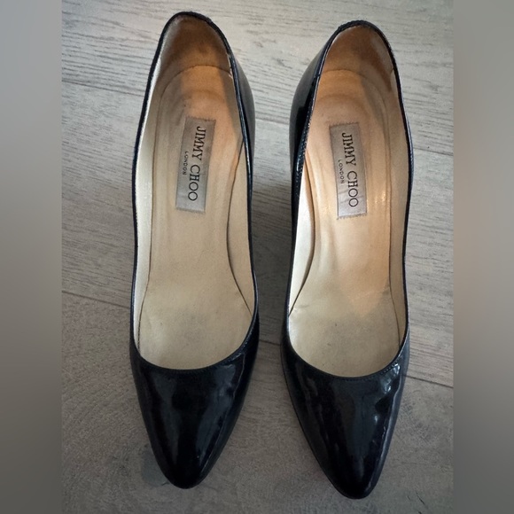 Jimmy Choo Baxen Patent Wedge Pump in Black
Size 37.5 - Picture 5 of 10